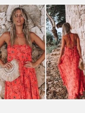 Spell Revolve Exclusive Celestial Strappy Dress Small